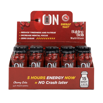 ON Energy Shot - Cherry Cola (Pack of 15) - Building Blox Nutrition
