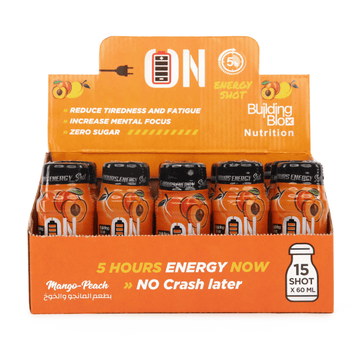 ON Energy SHOT - Mango Peach (Pack of 15) - Building Blox Nutrition