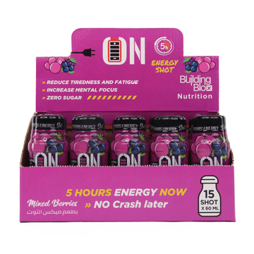 ON Energy SHOT - Mixed Berries (Pack of 15) - Building Blox Nutrition