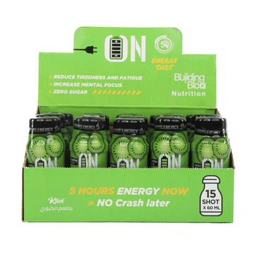 ON Energy Shot - Kiwi (Pack of 15) - Building Blox Nutrition