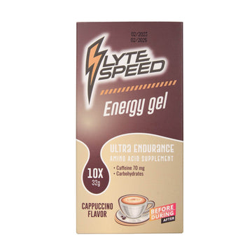 LyteSpeed Energy GEL - Cappuccino (Pack of 10 GELs) - Building Blox Nutrition
