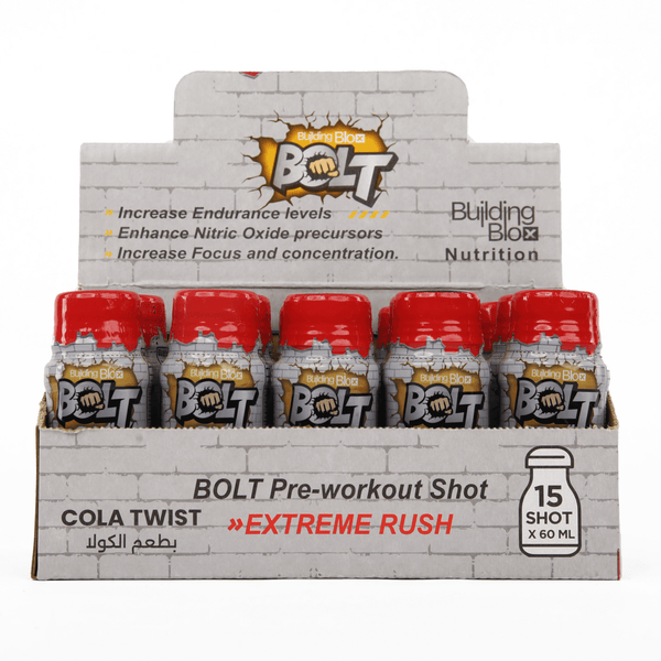 BOLT Pre-Workout Shots (Pack of 15) | Energy, Focus & Performance Before Every Workout
