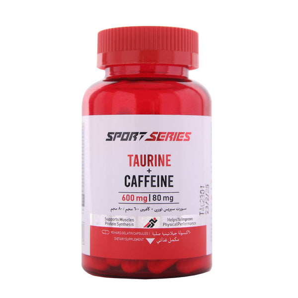 Sport Series Taurine + Caffeine 600 mg/80 mg- 90 Capsules - Building Blox Nutrition